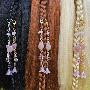 Mauve Fairy Hair Charm